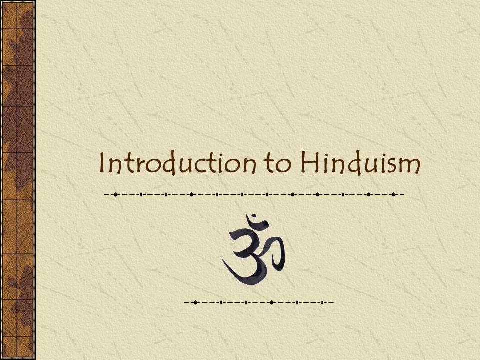 Hinduism Background