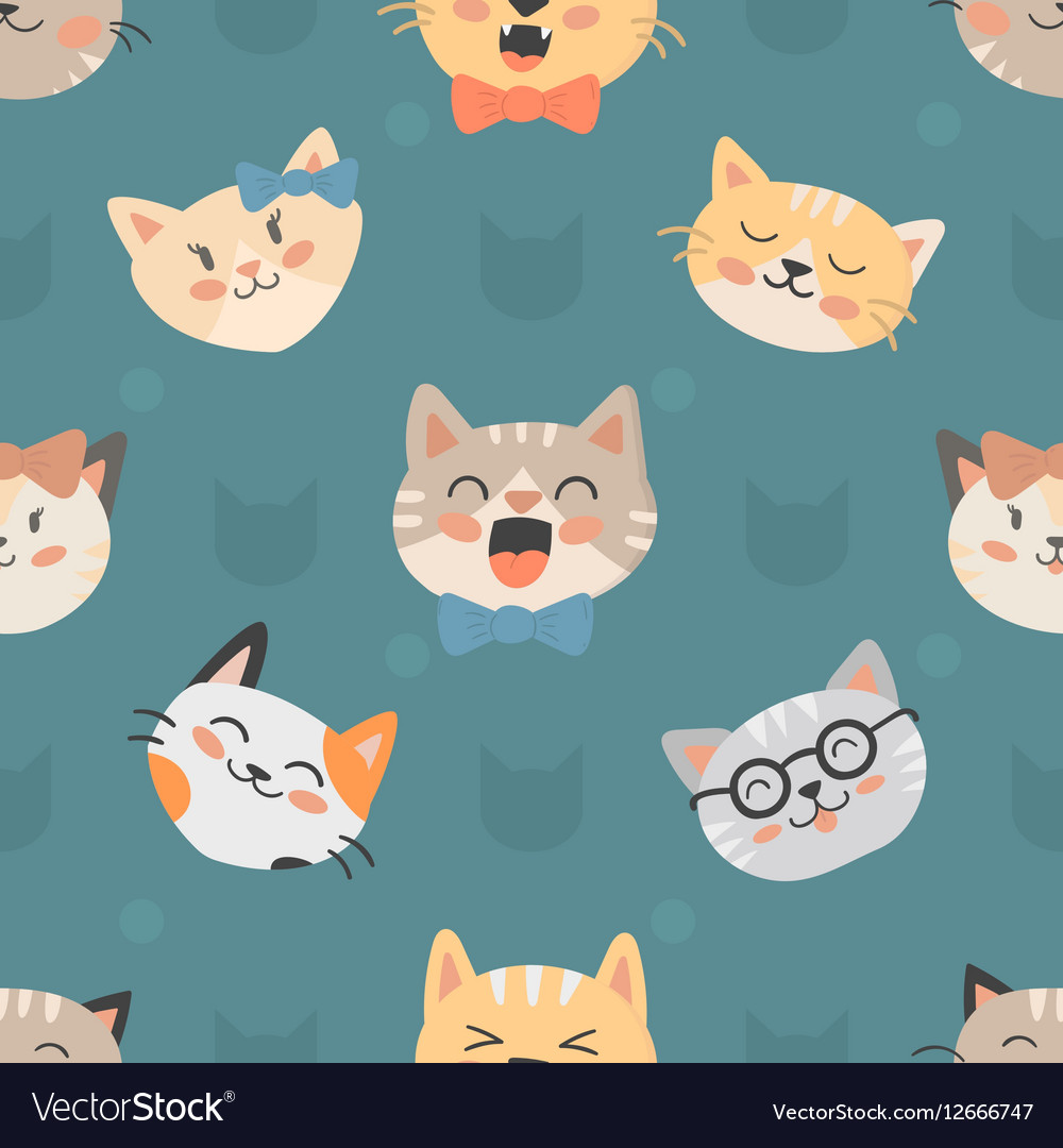 Hipster Cat Background