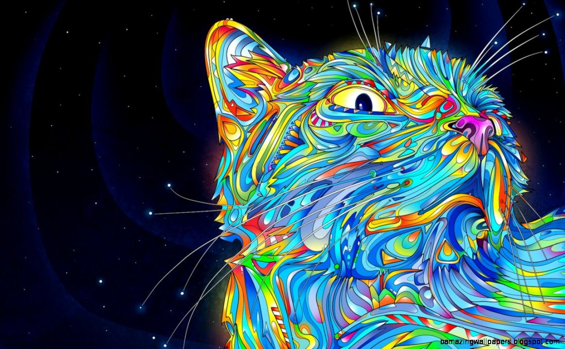 Hipster Cat Background