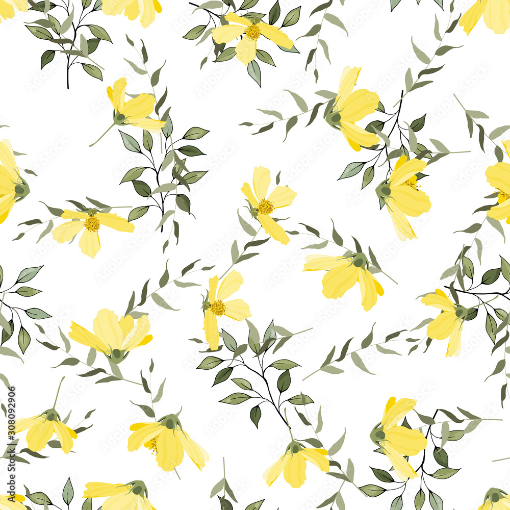 Hipster Floral Background