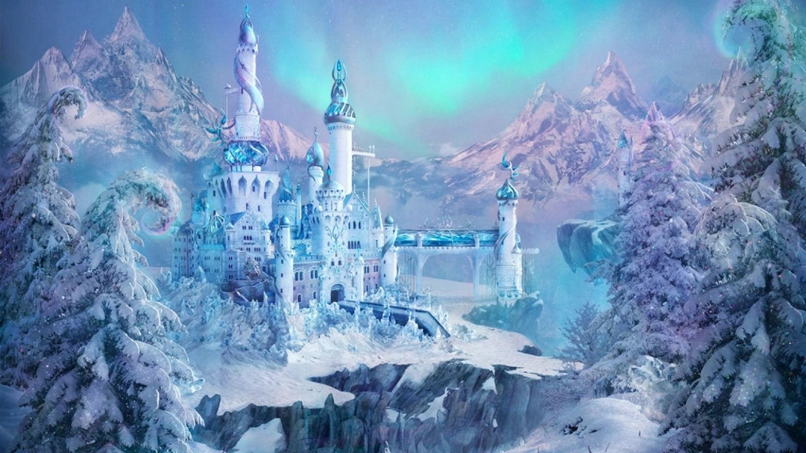 Ice Castle Background