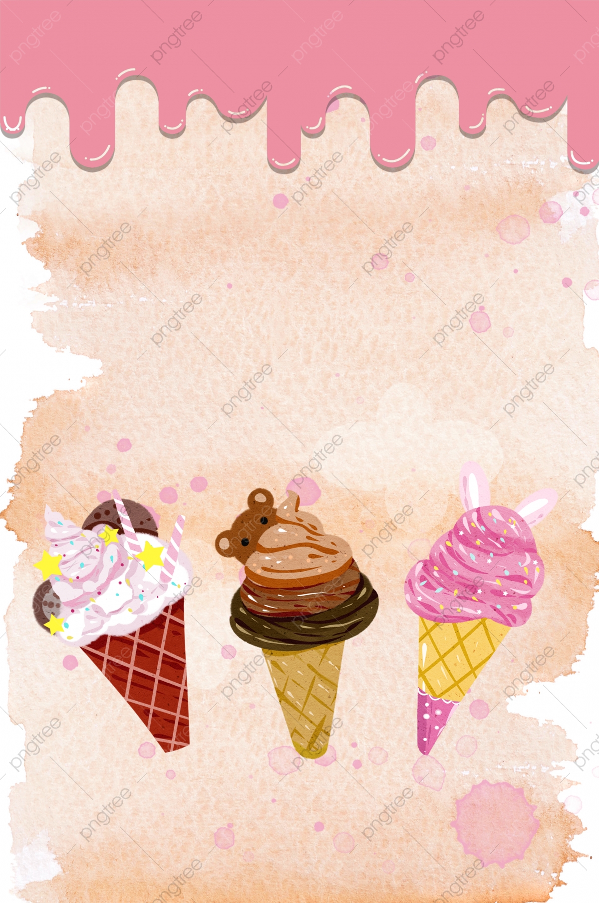 Ice Cream Cone Background