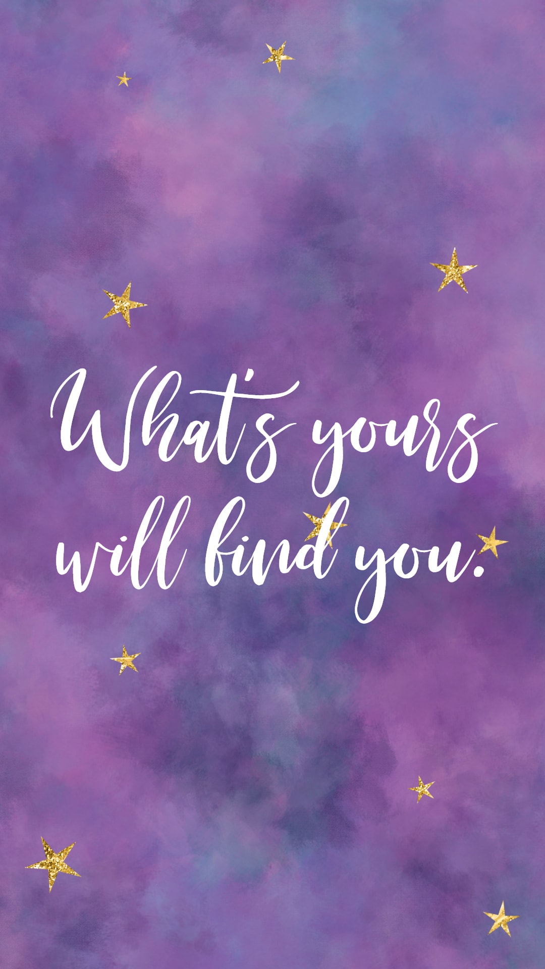 Inspirational Quotes Purple Background