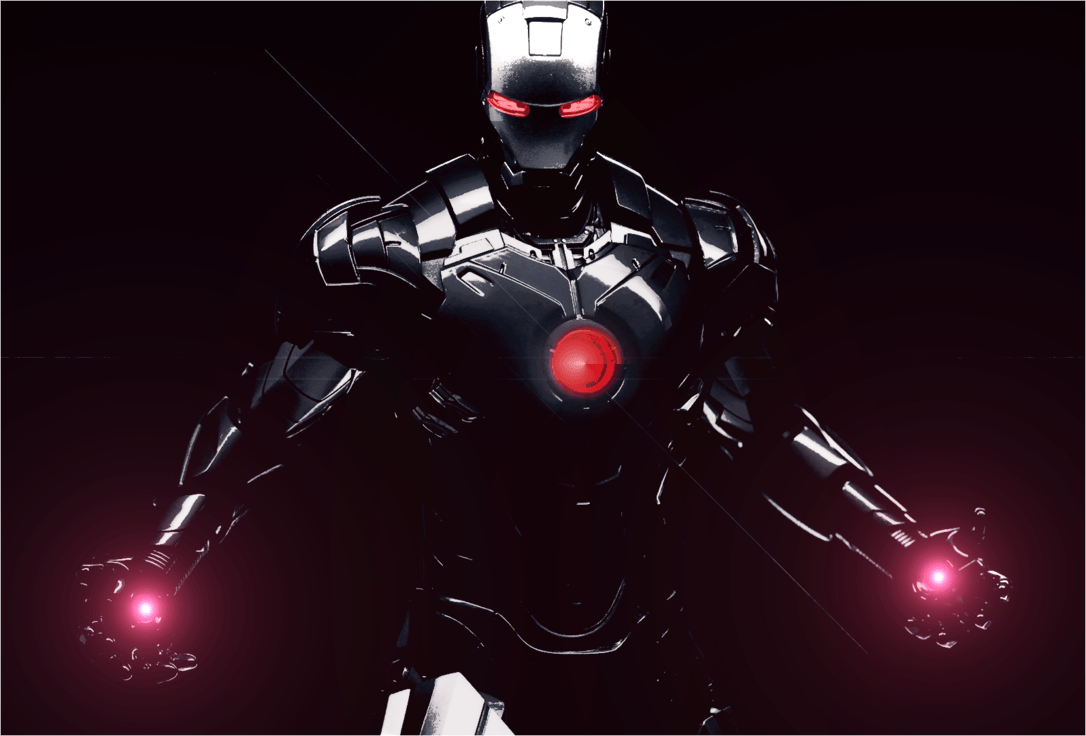 Iron Man Black Background