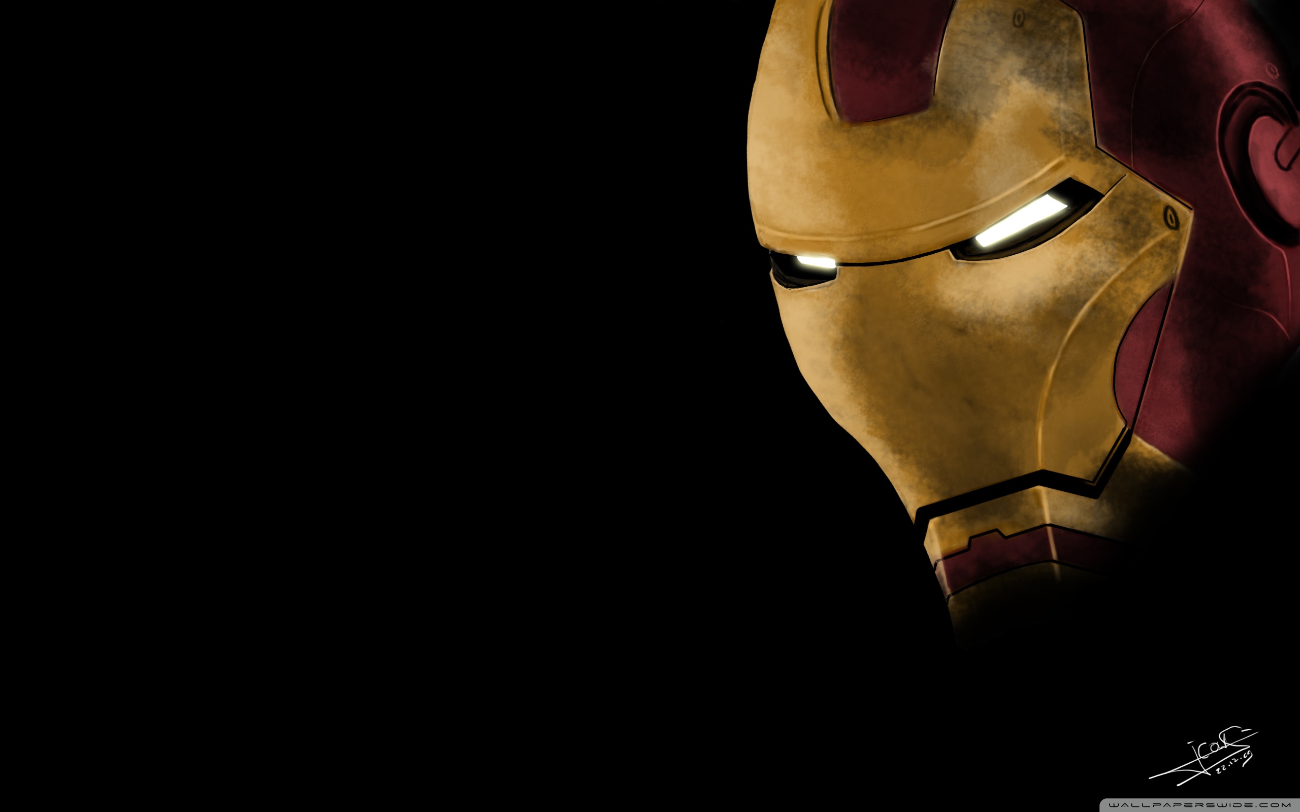 Iron Man Black Background