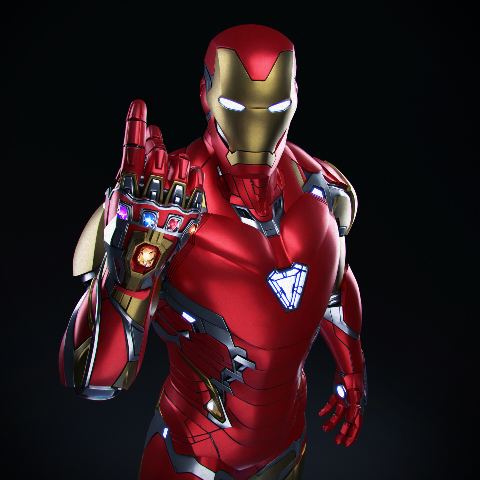 Iron Man Black Background