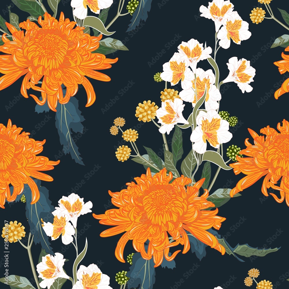 Japanese Floral Background