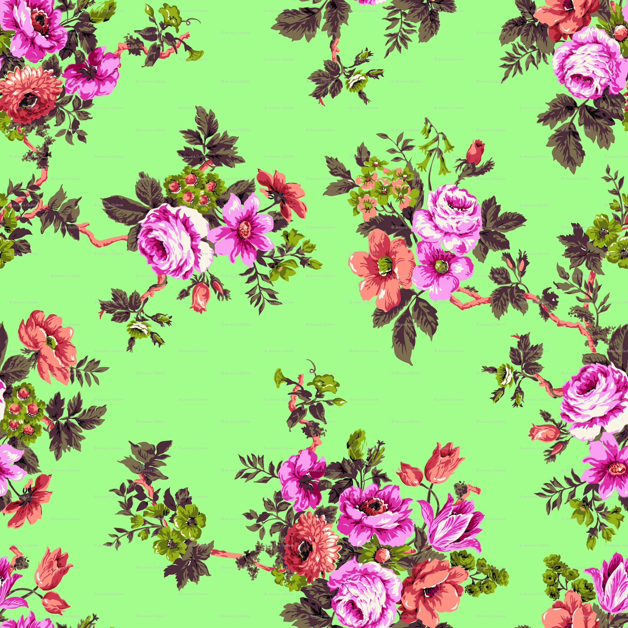 Japanese Floral Background