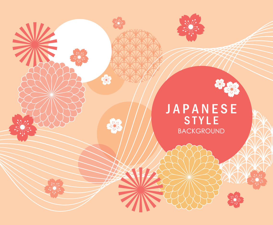 Japanese Floral Background