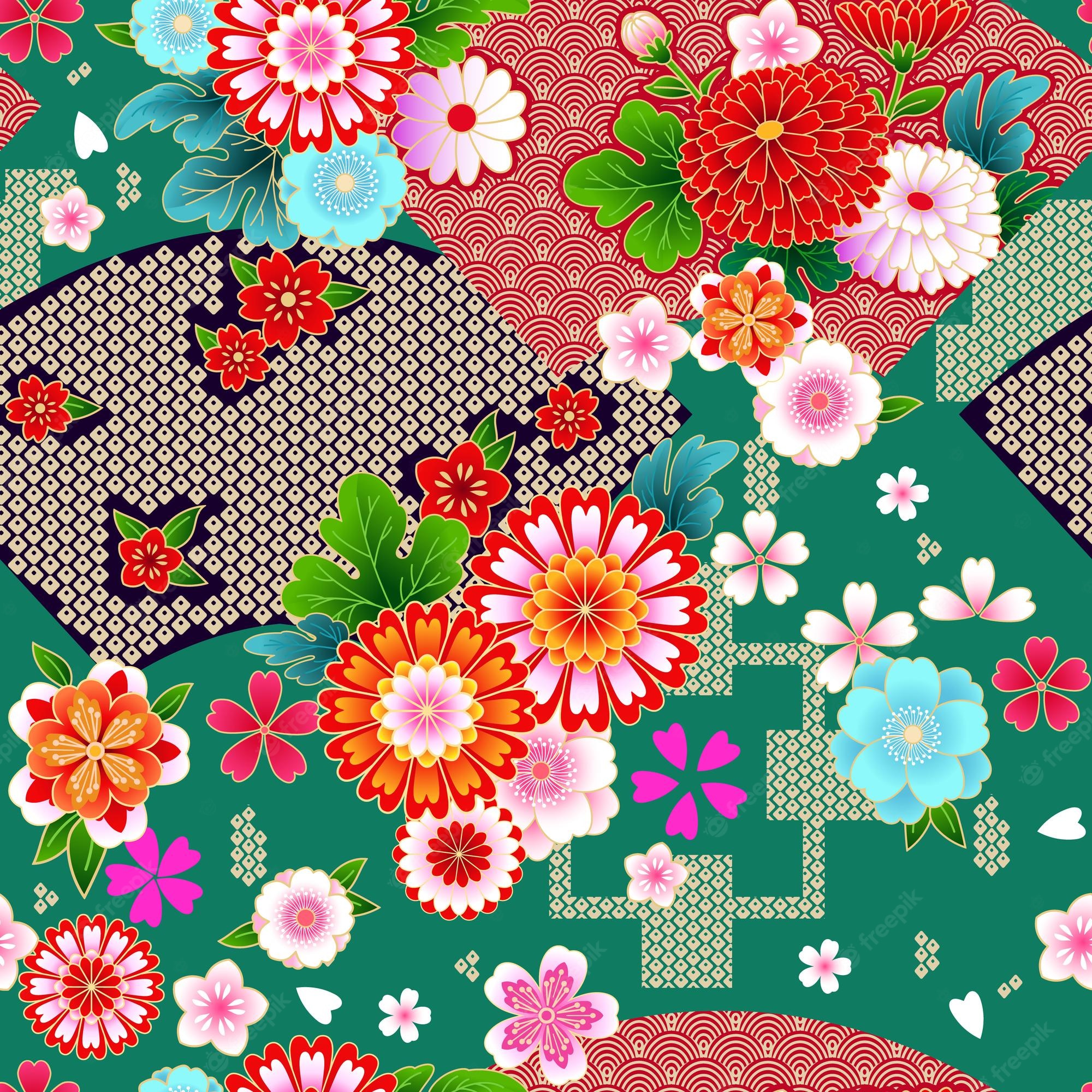 Japanese Floral Background