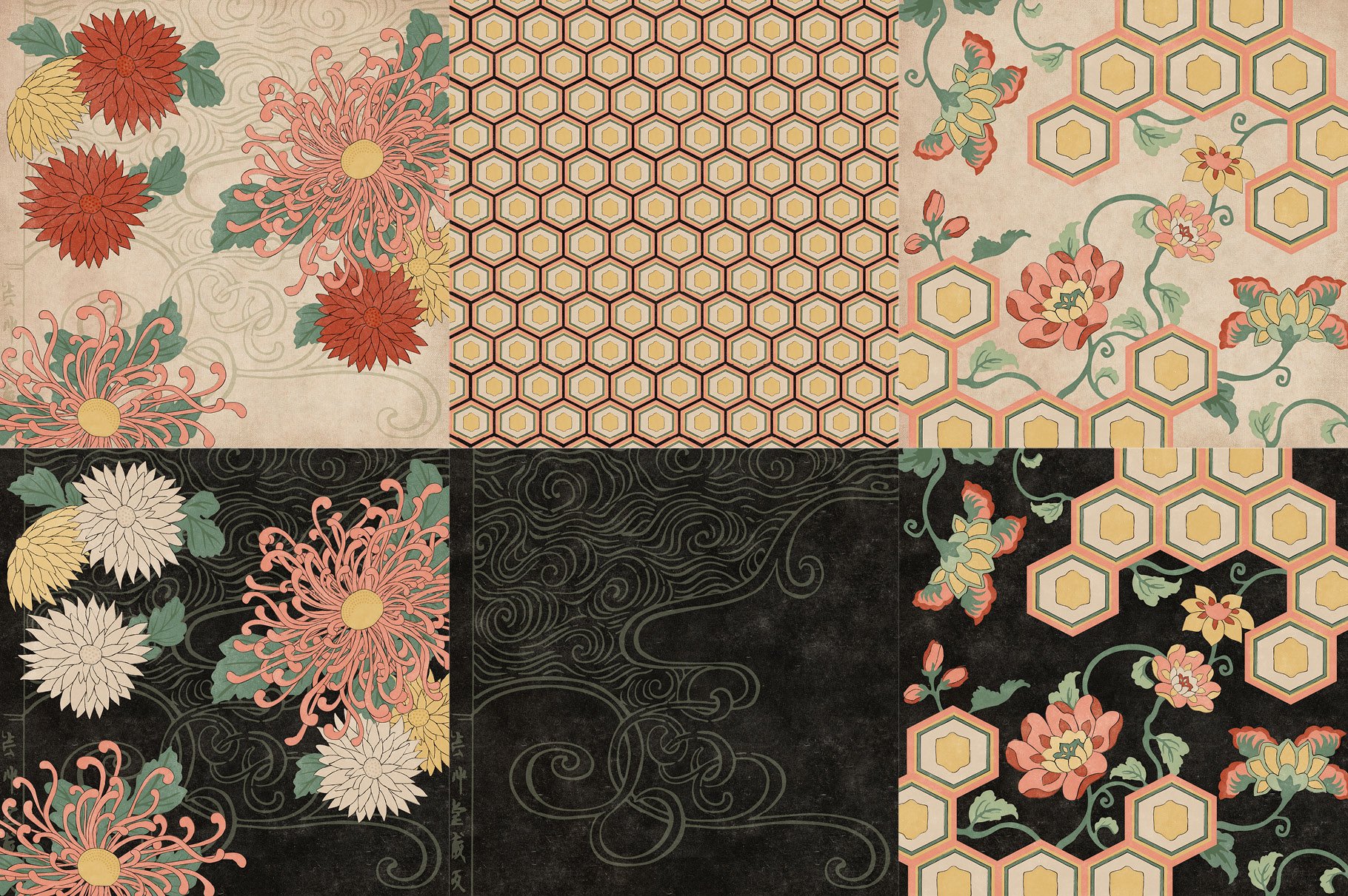 Japanese Floral Background