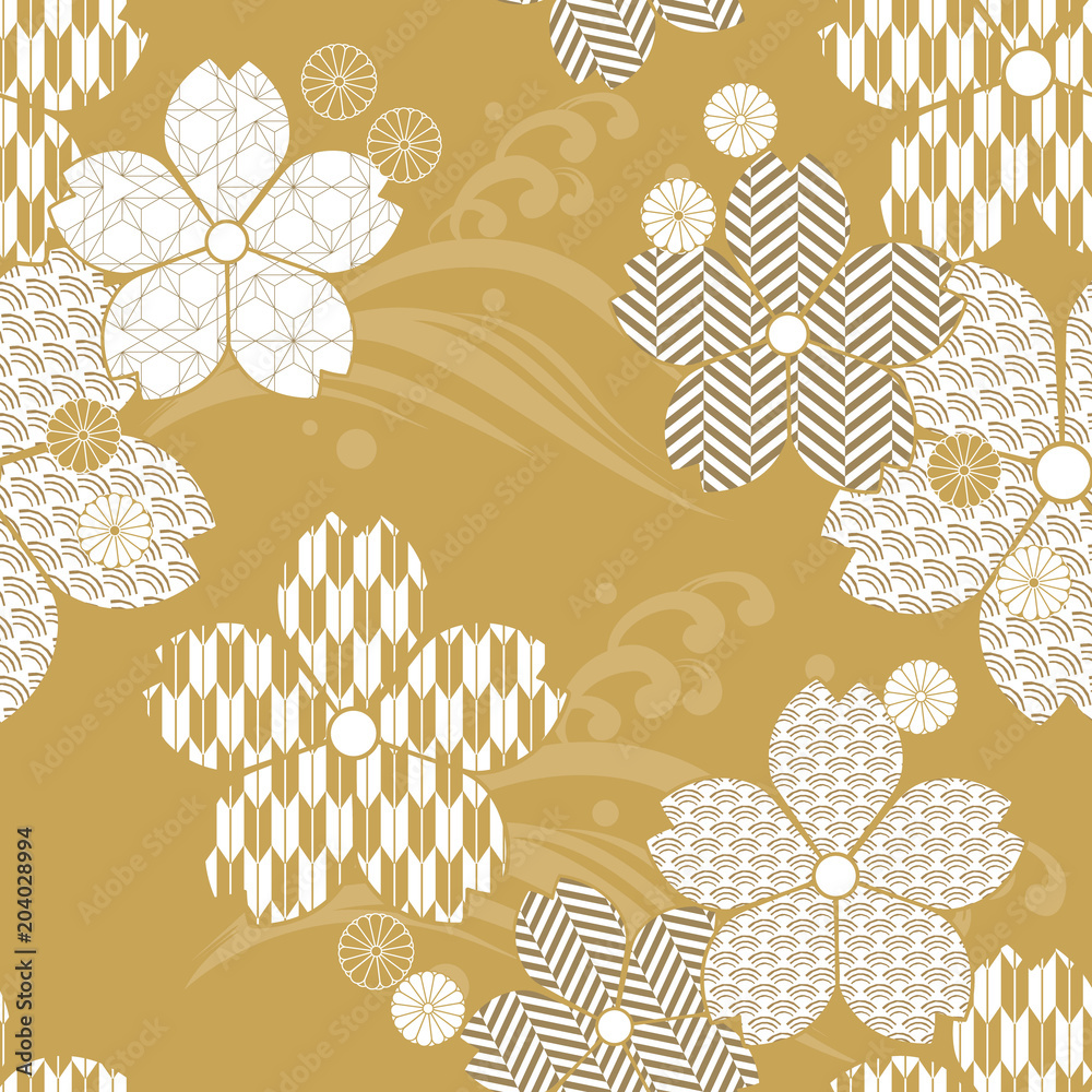 Japanese Floral Background