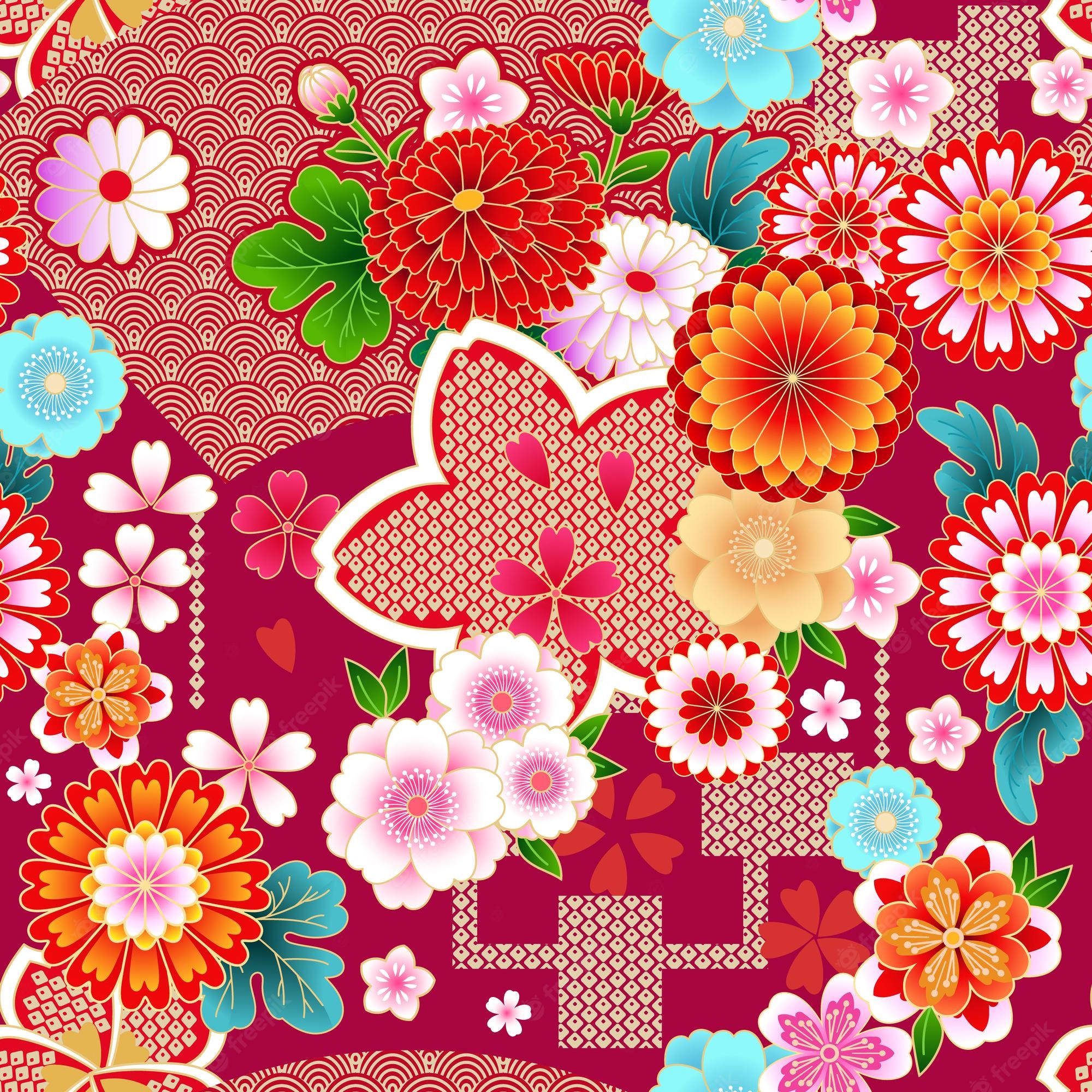 Japanese Floral Background