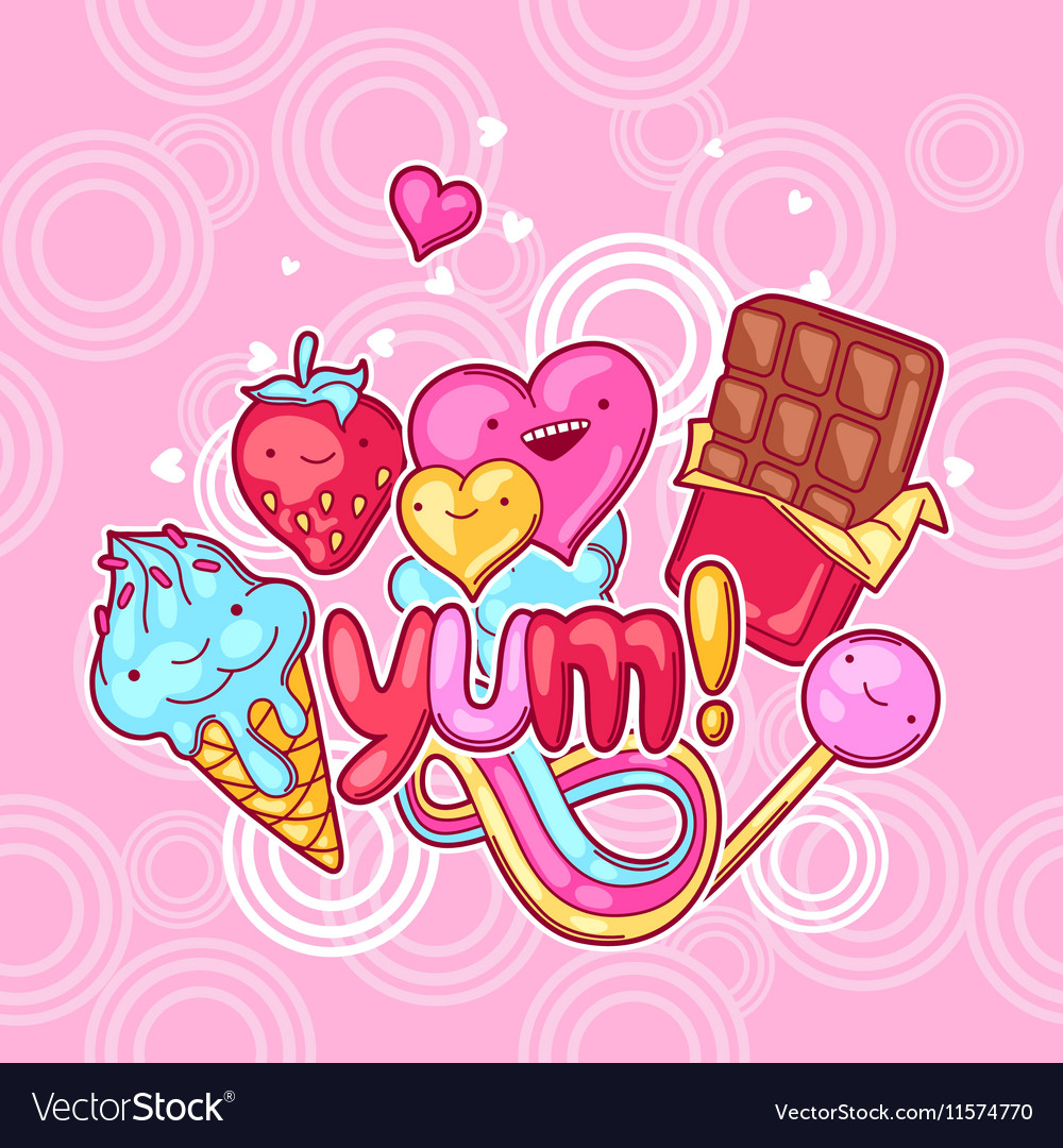 Kawaii Candy Background