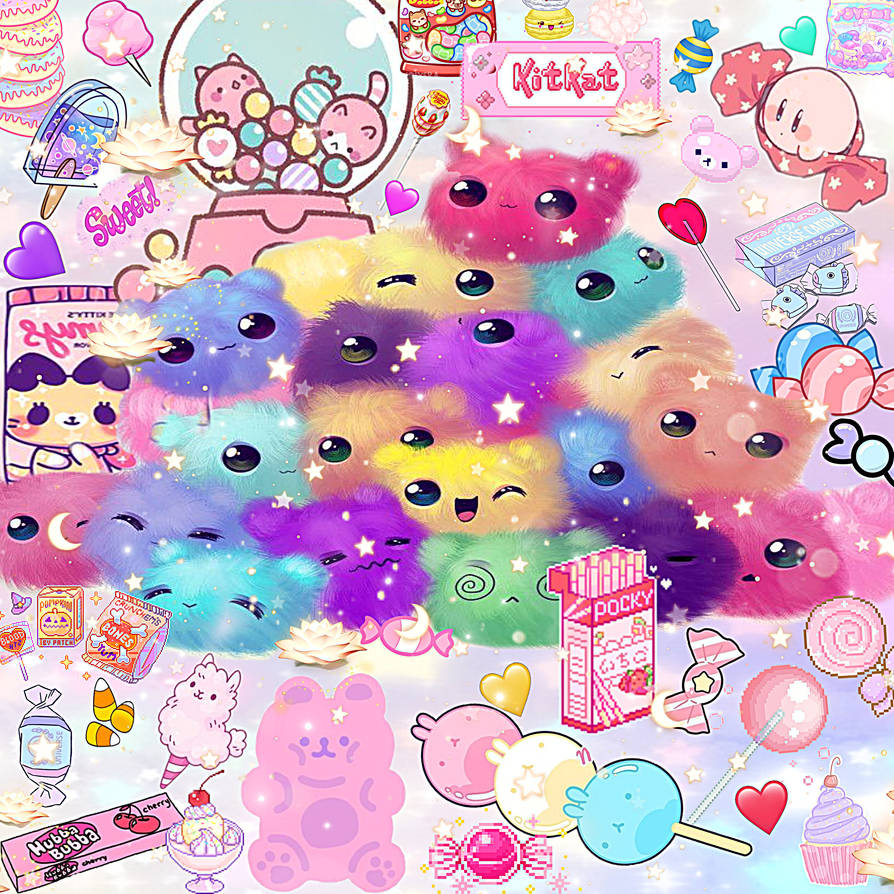 Kawaii Candy Background