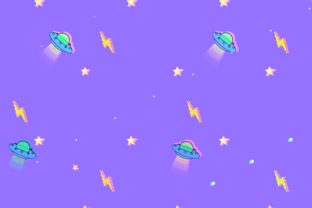 Kawaii Pixel Art Background