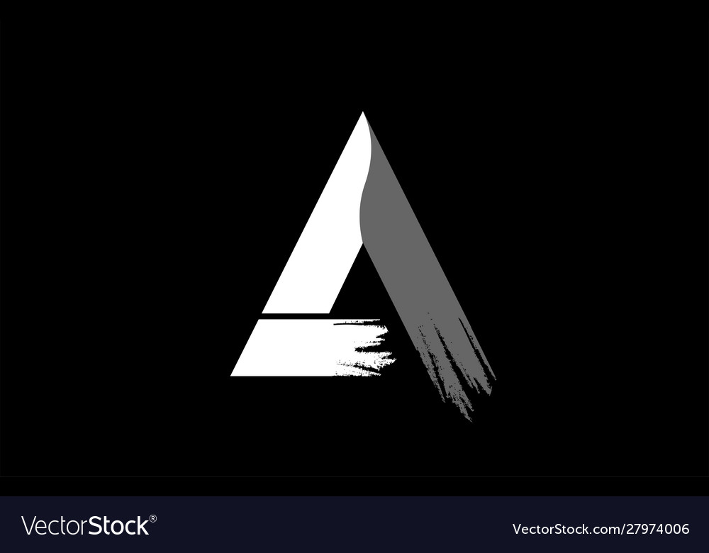 Letter A Black Background