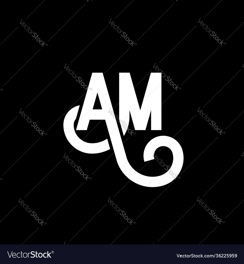 Letter A Black Background