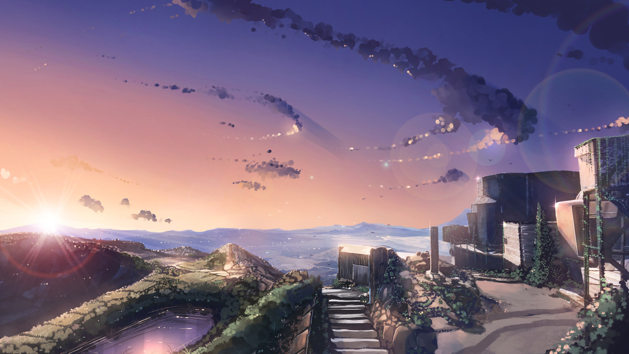 Makoto Shinkai Background Art