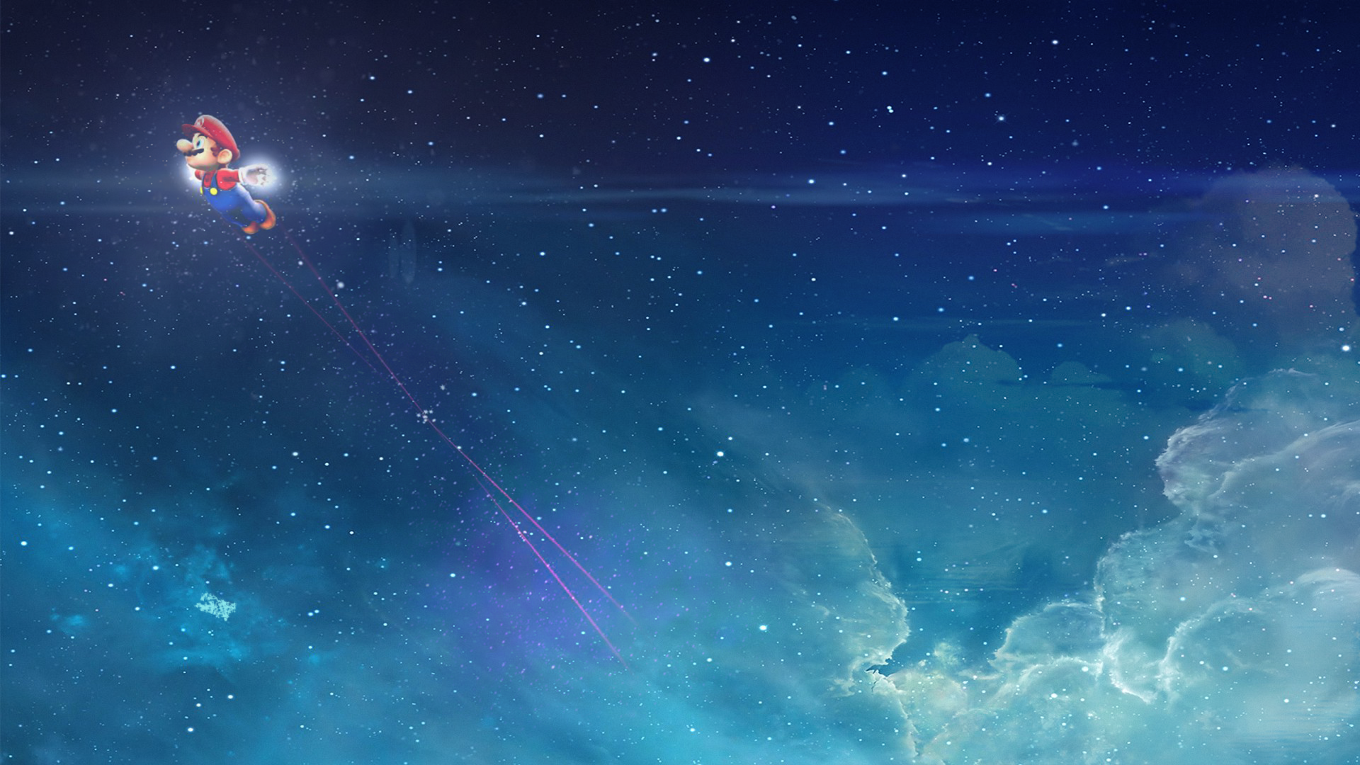 Mario Galaxy Background