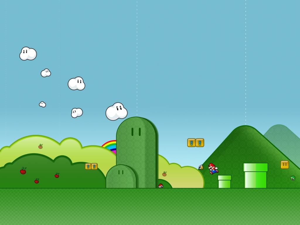 Mario Hills Background