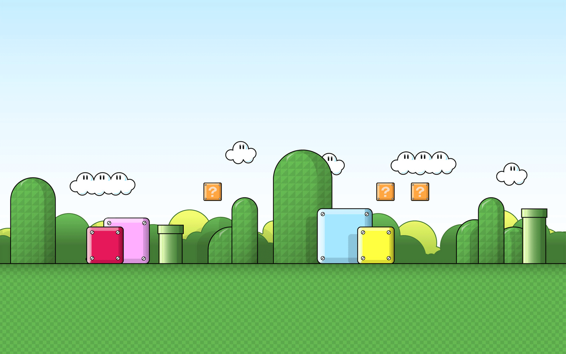 Mario Hills Background