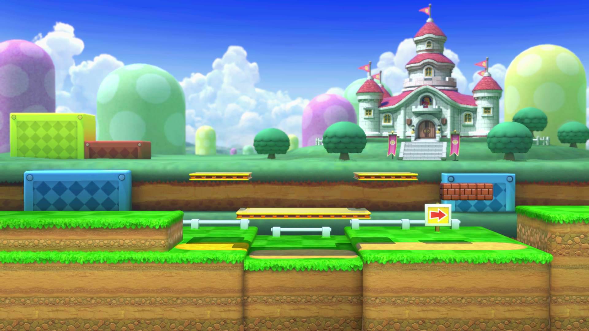 Mario Hills Background