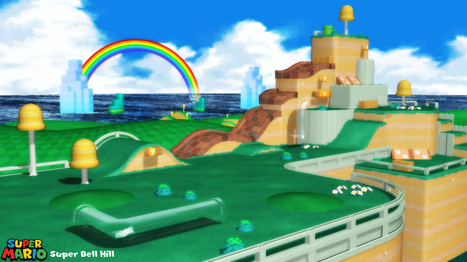 Mario Hills Background
