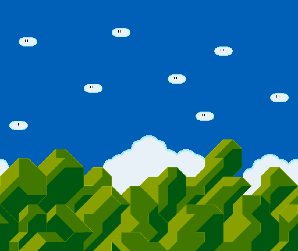 Mario Hills Background