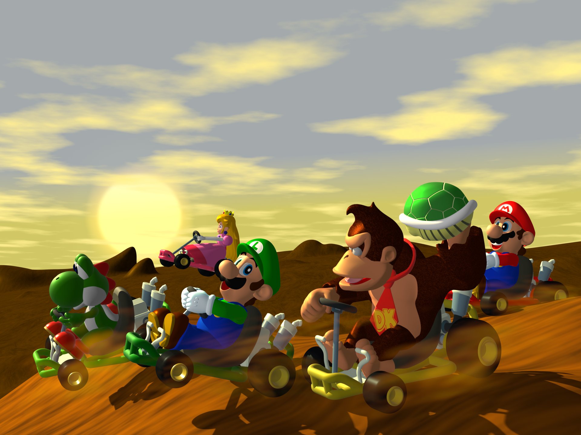 Mario Kart 64 Background