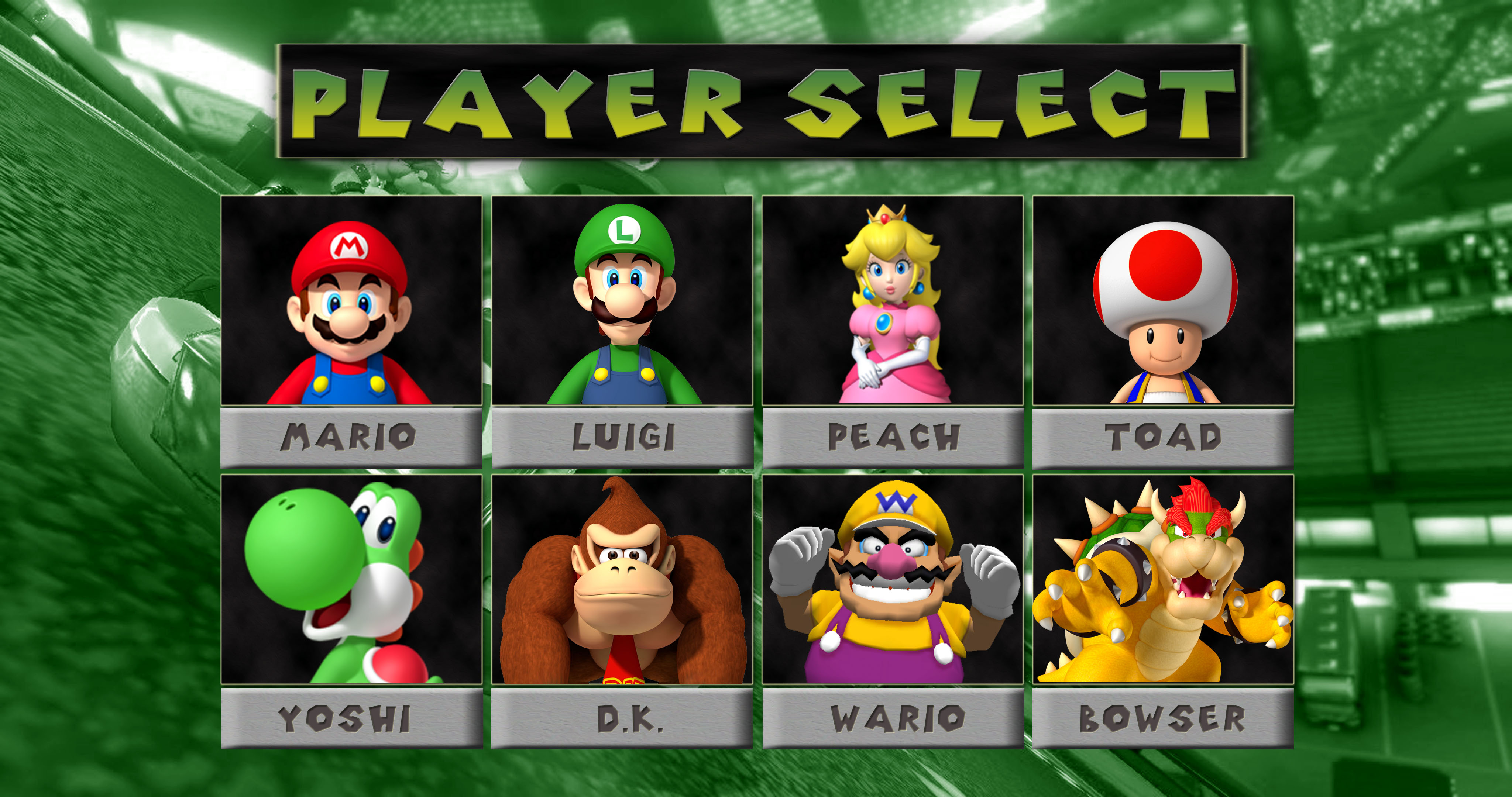 Mario Kart 64 Background