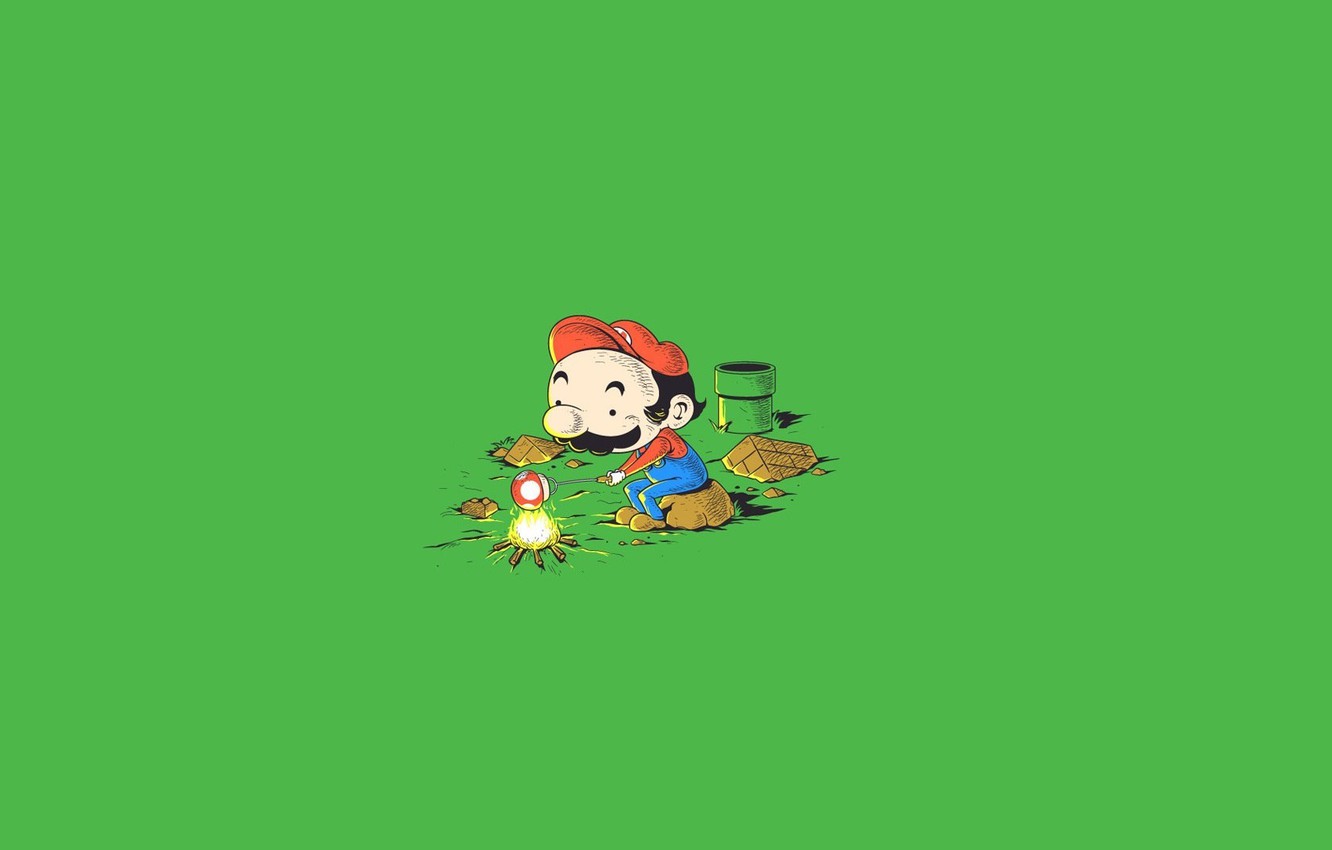 Mario Mushroom Background