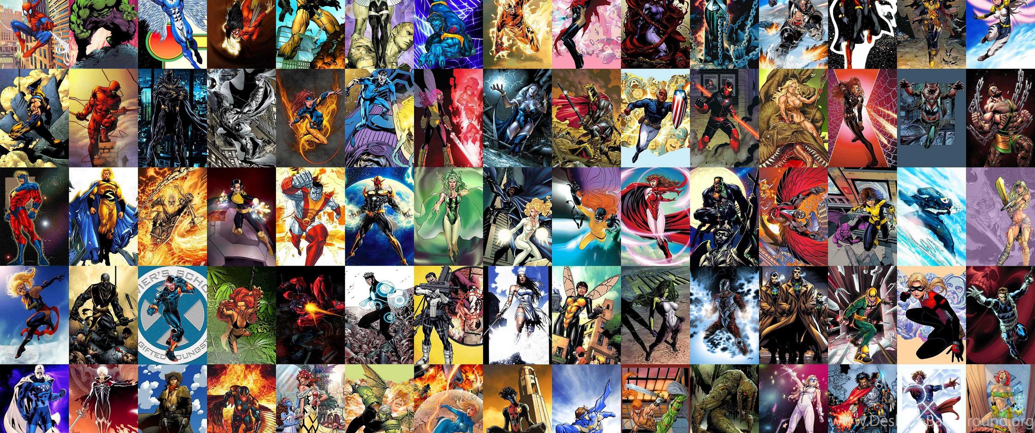 Marvel Superheroes Background