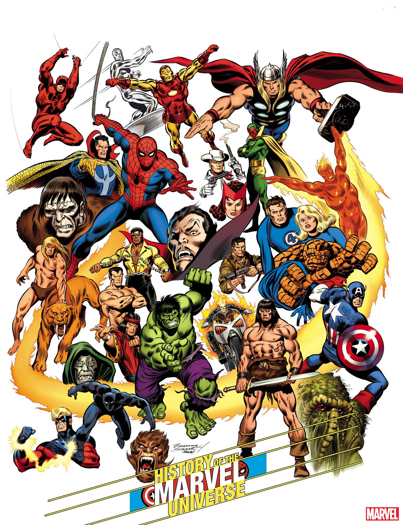 Marvel Superheroes Background