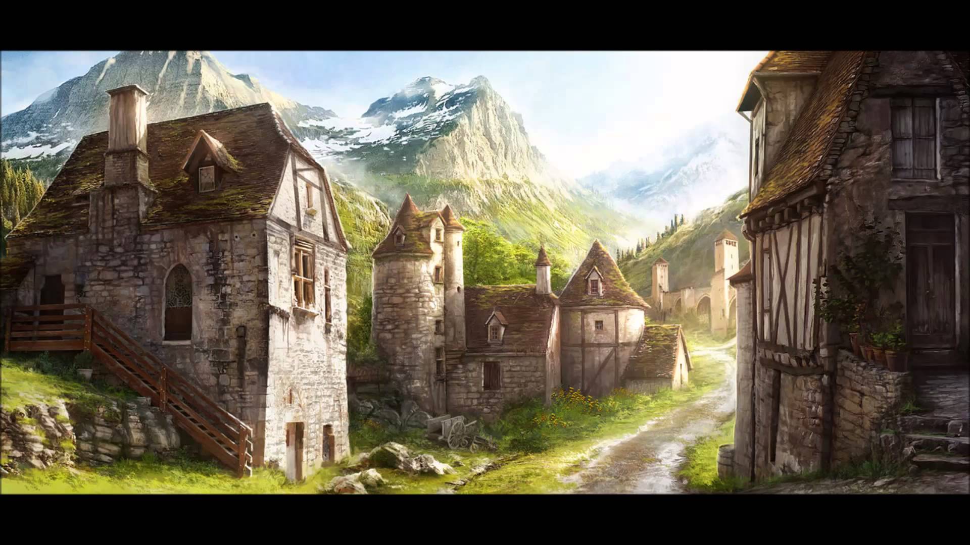 Medieval Village Background