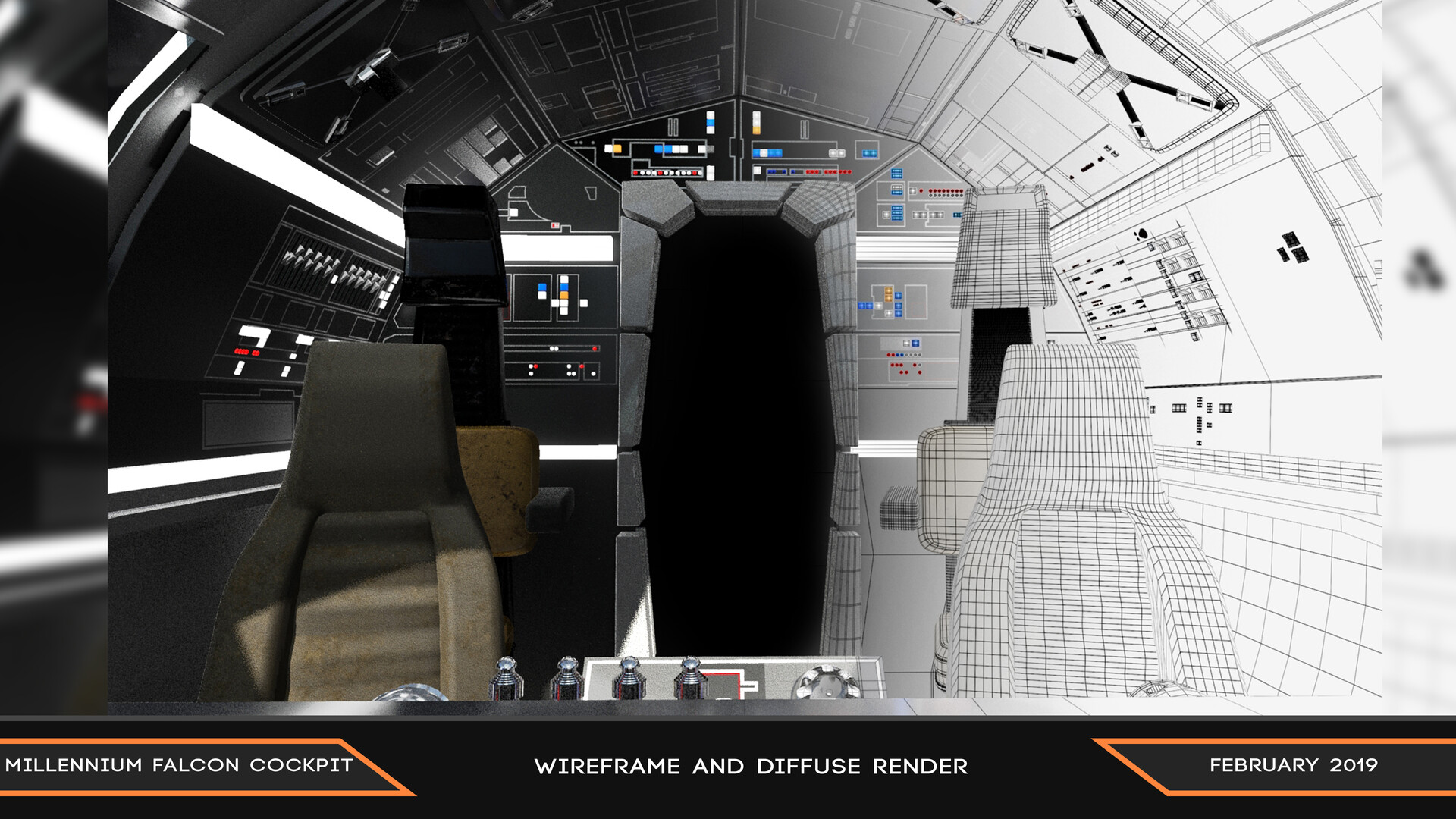 Millennium Falcon Cockpit Background
