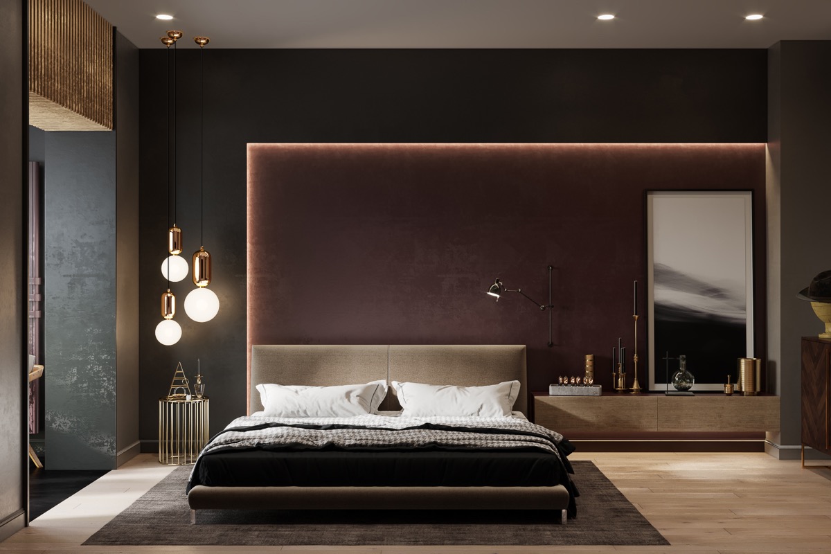 Modern Bedroom Background