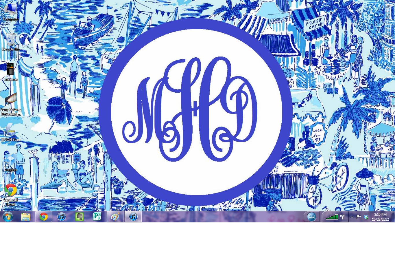 Monogram Desktop Background