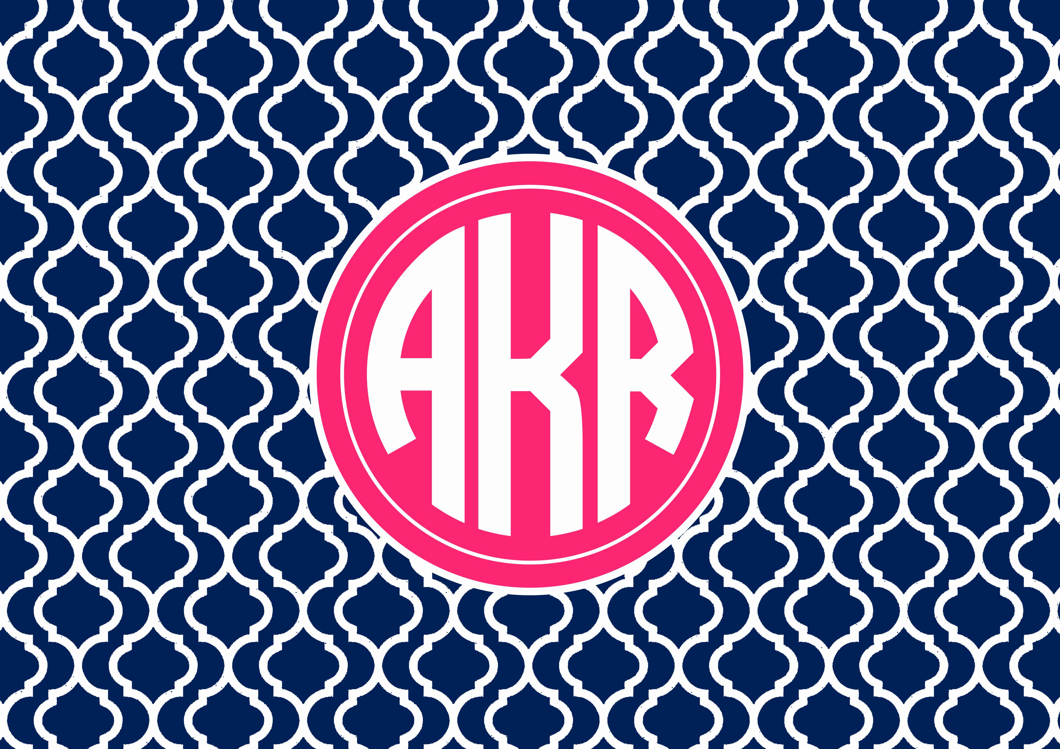 Monogram Desktop Background Generator