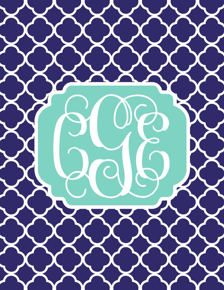 Monogram Desktop Background Generator