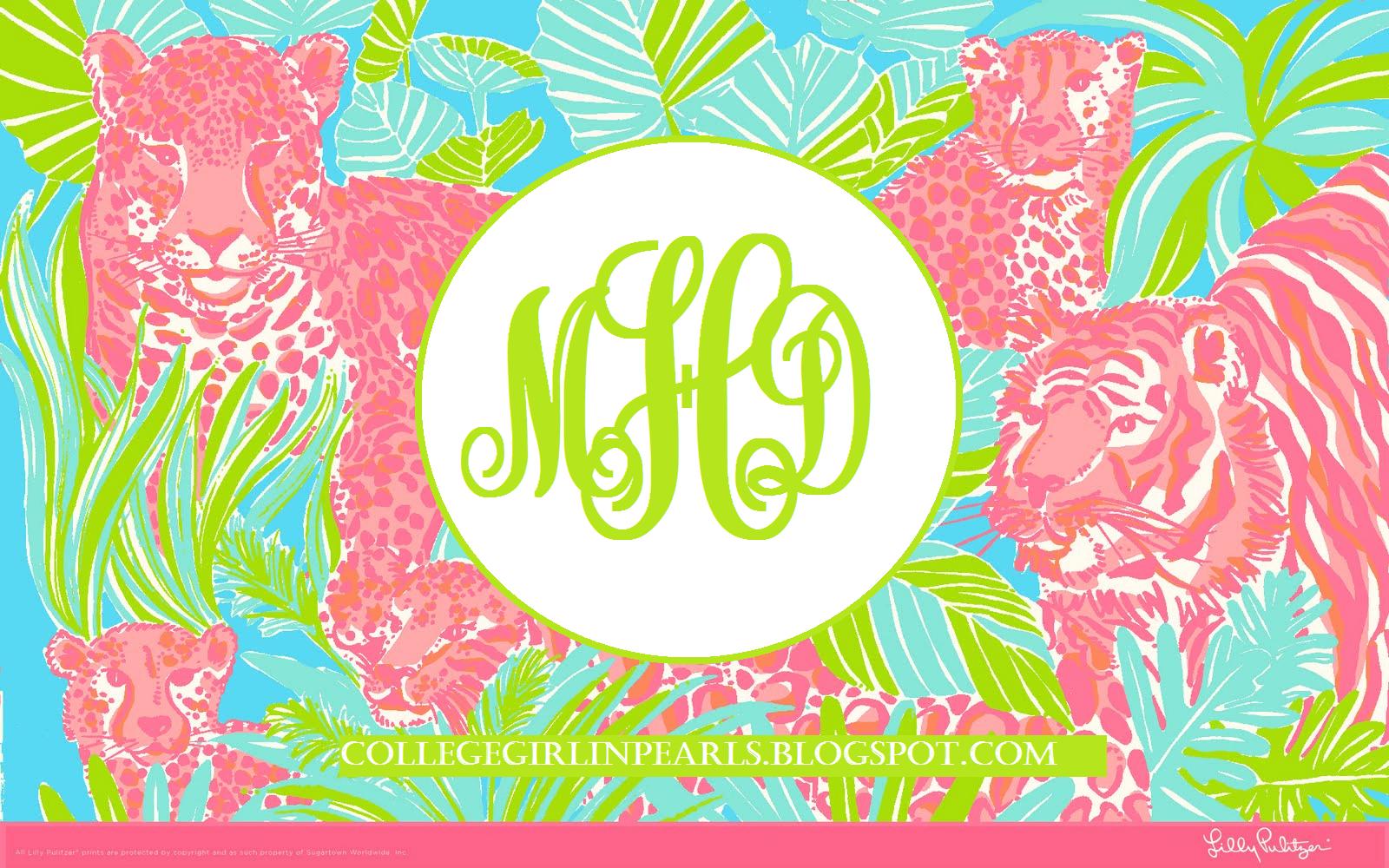 Monogram Desktop Background Generator