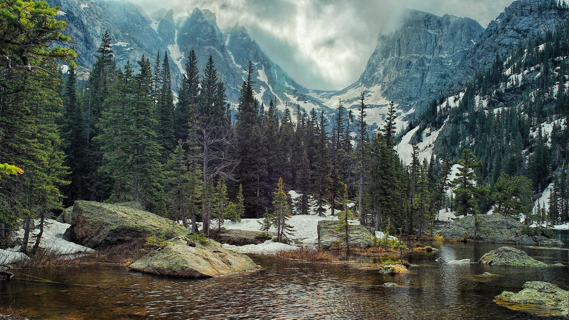 Mountain And Trees Background