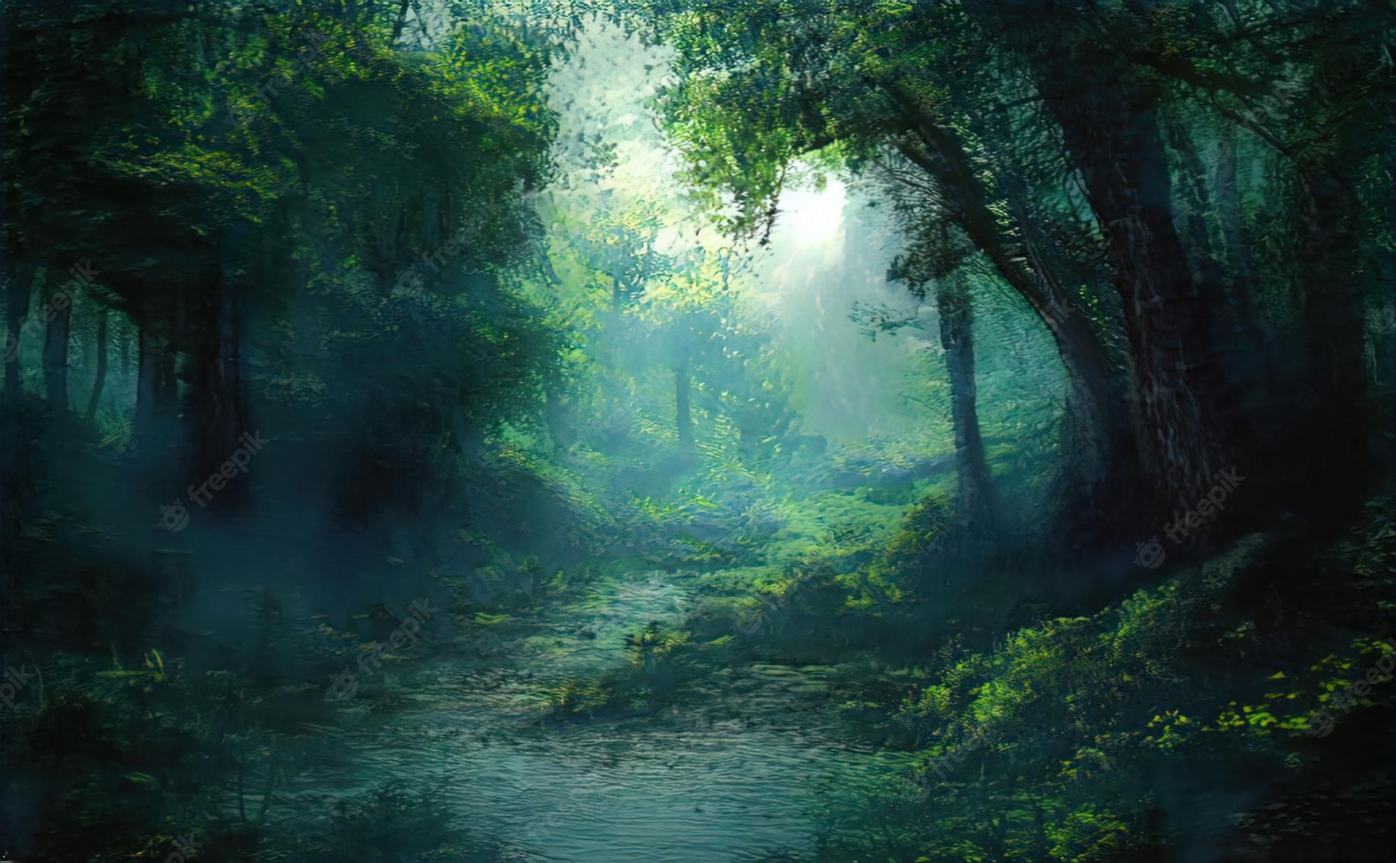 Mystical Forest Background