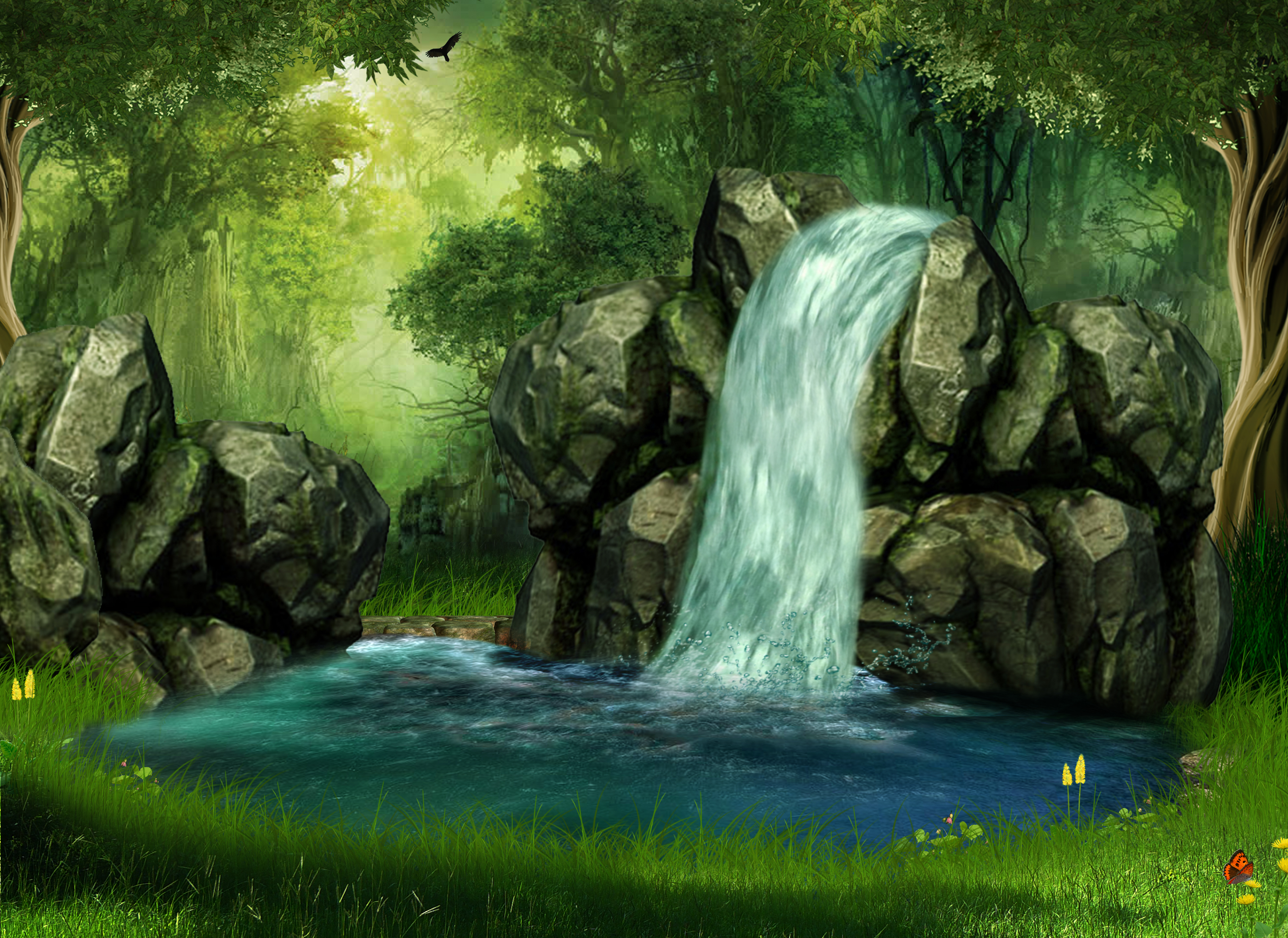 Mystical Forest Background