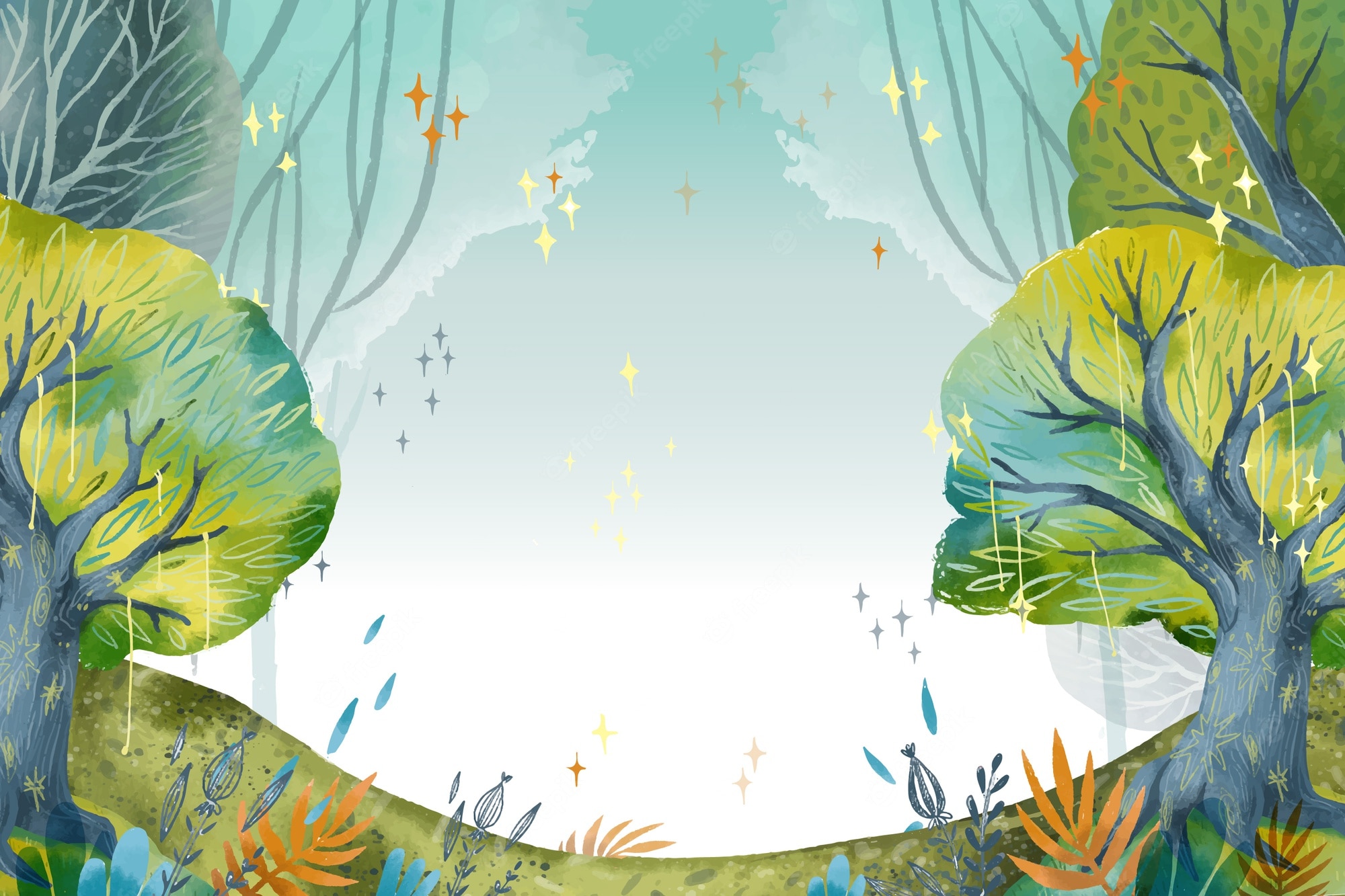 Mystical Forest Background