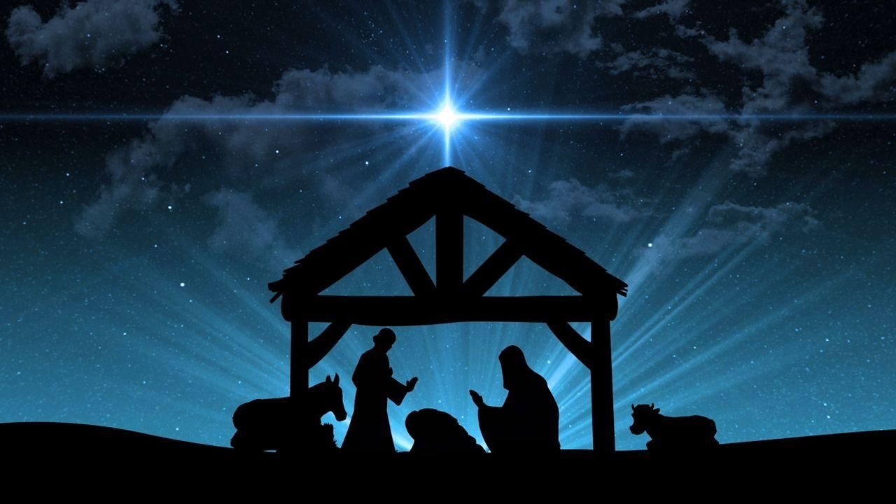 Nativity Silhouette Background