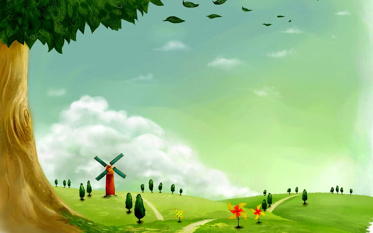 Nature Background Drawing