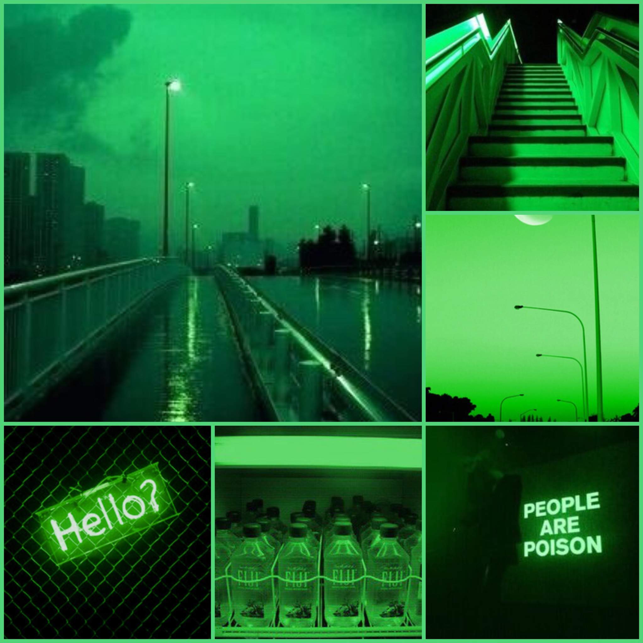 Neon Green Aesthetic Background