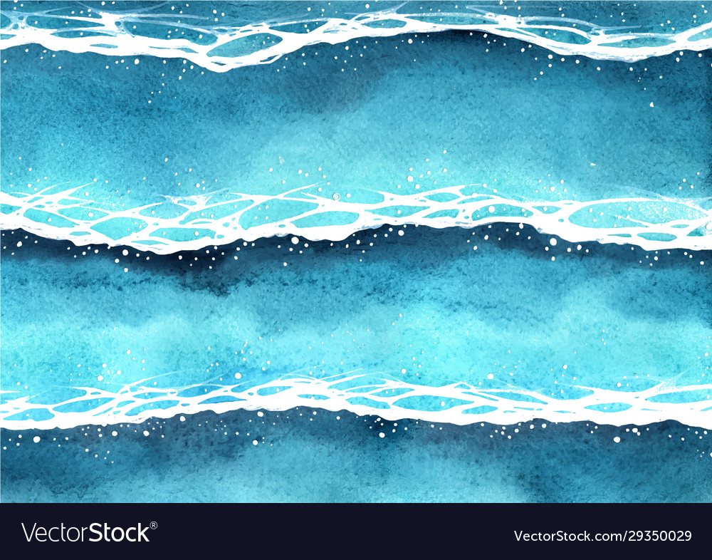 Ocean Watercolor Background