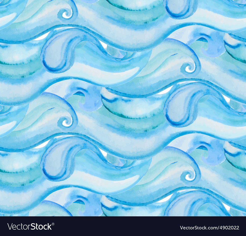 Ocean Watercolor Background